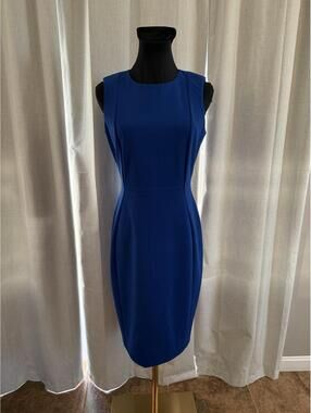 calvin klein short pleated sleeve crew neck sheath dress Calvin Klein | Dresses | Calvin Klein Short Pleated Sleeve Crew Neck Sheath Dress Size 6